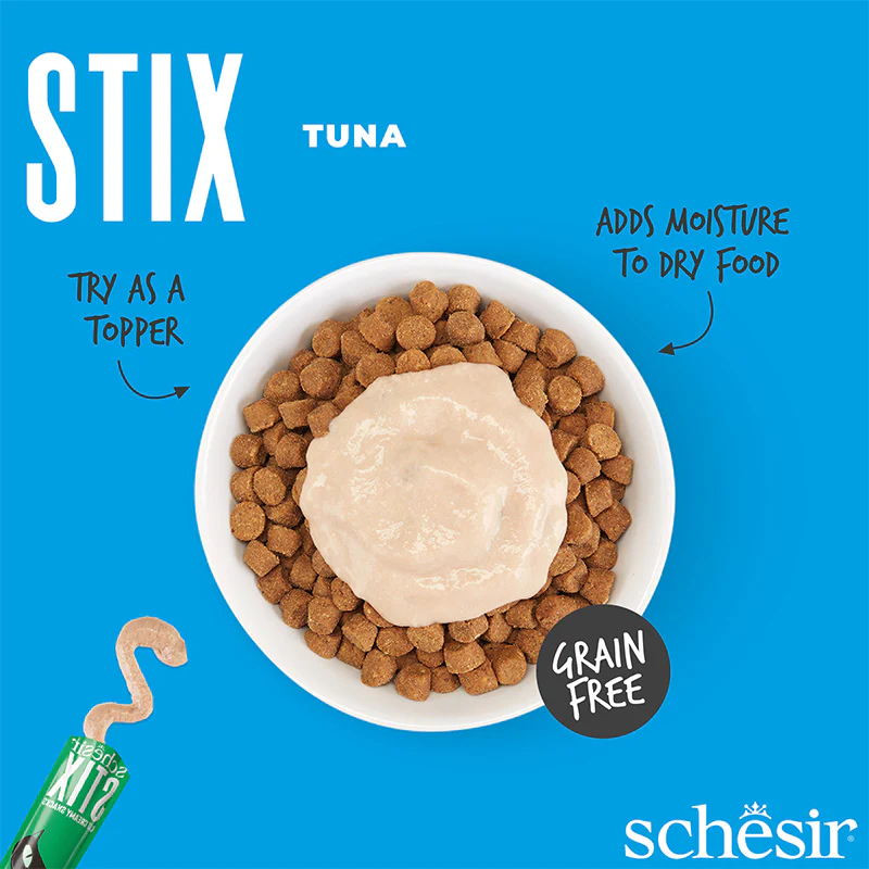Schesir Stix Cat Creamy Snacks with Tuna 6 X 15g | Pet Arabia